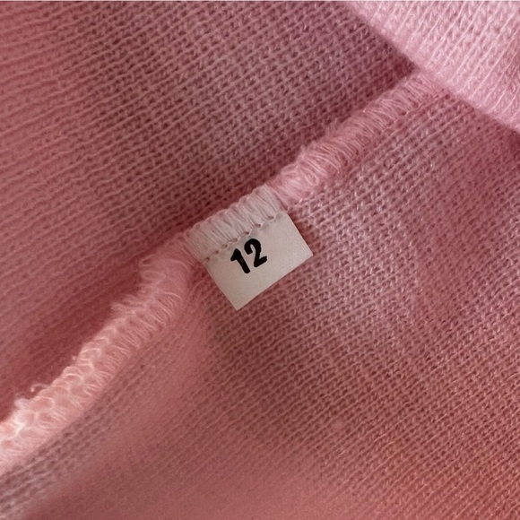 Vintage Little Girls 70’s Ice Skating Bear Pink Sweater Outfit in size 9-12 M - Picture 7 of 12